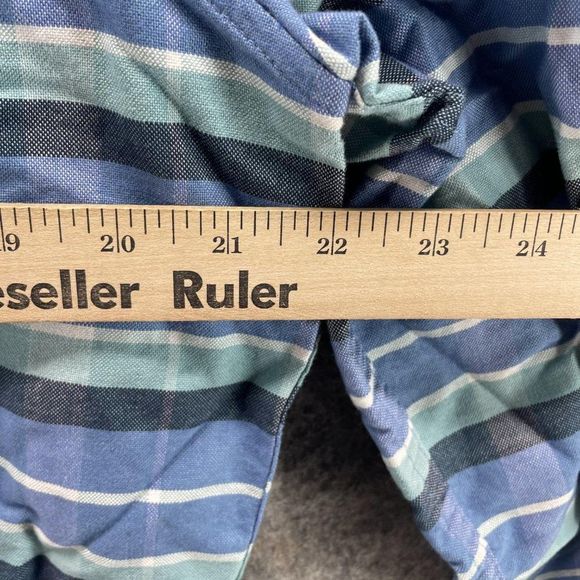 J Crew Shirt Men Large Adult Casual Blue Button Up Long Sleeve Outdoors Collared - Picture 6 of 11